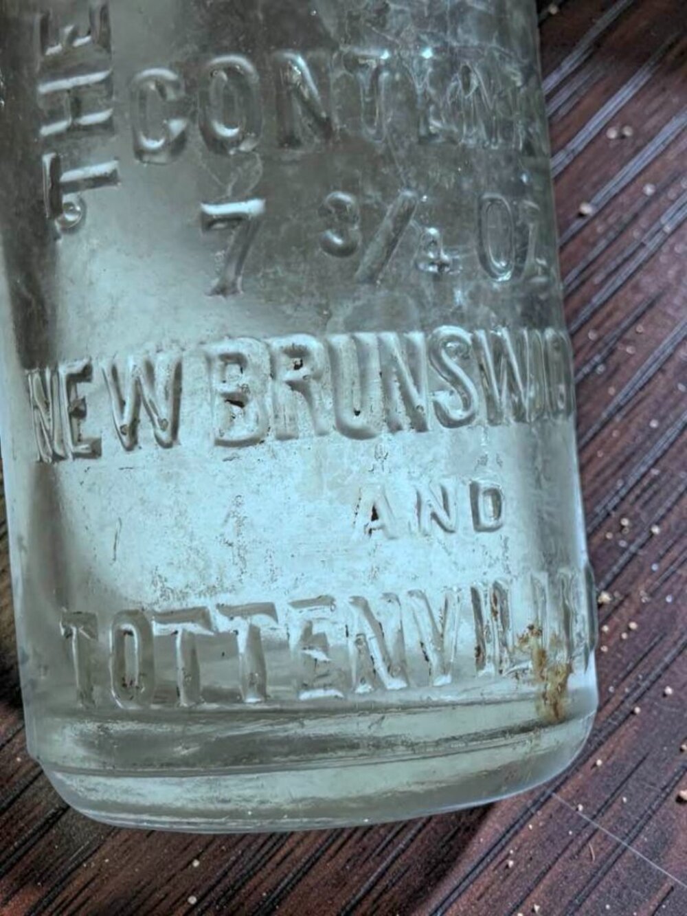 SCARE Hankins Bottling Co 7 3/4 oz New Bruswick NJ and Tottenville, NY Bottle - Picture 2 of 8